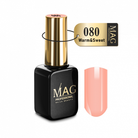 Купить эмалевый гель-лак для маникюра 080 Warm&Sweet MAG Color
