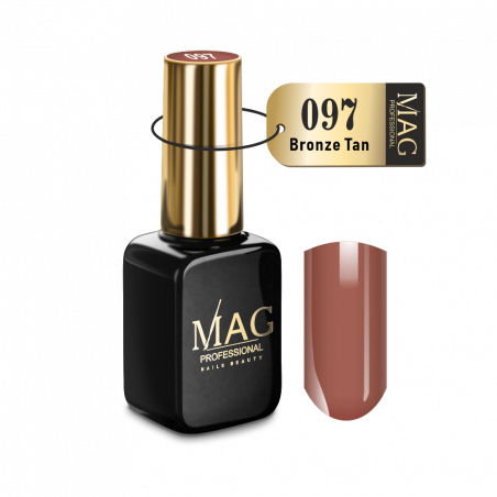 Купить эмалевый гель-лак для маникюра 097 Bronze Tan MAG Color