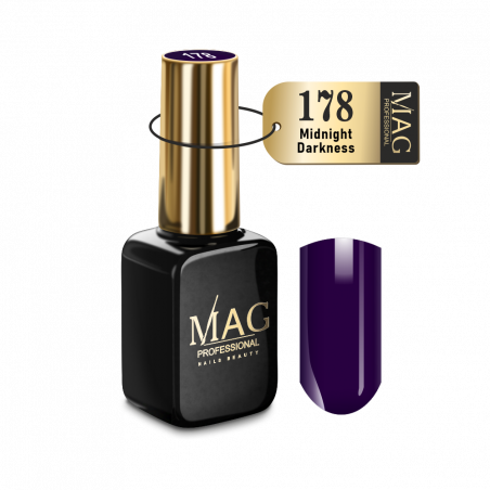 Купить эмалевый гель-лак для маникюра 178 Midnight Darkness MAG Color