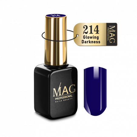 Купить эмалевый гель-лак для маникюра 214 Glowing Darkness MAG Color