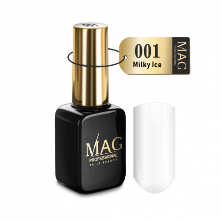 Купить эмалевый гель-лак для маникюра 001 Milky Ice MAG Color