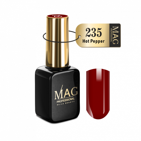 Купить эмалевый гель-лак для маникюра 235 Hot Pepper MAG Color