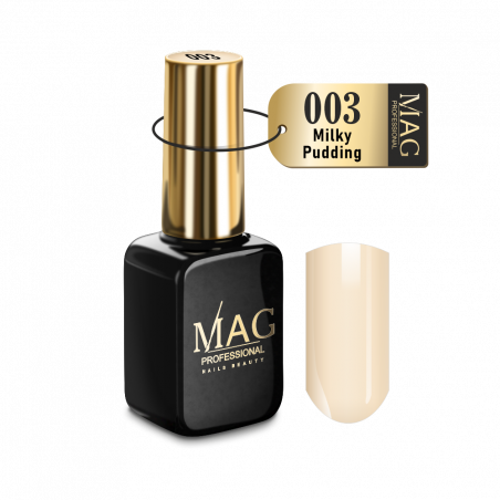 Купить эмалевый гель-лак для маникюра 003 Milky Pudding MAG Color