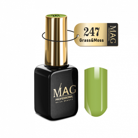 Купить эмалевый гель-лак для маникюра 247 Grass&Moss MAG Color