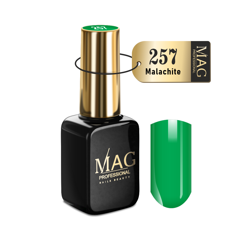 Эмалевый гель-лак для ногтей Color 257 Malachite