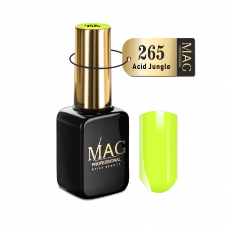 Купить эмалевый гель-лак для маникюра 265 Acid Jungle MAG Color