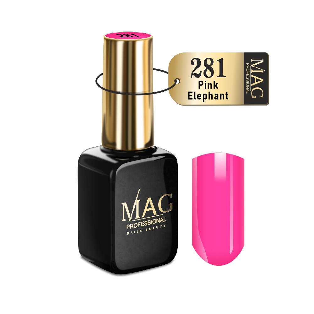 Эмалевый гель-лак для ногтей Color 281 Pink Elephant