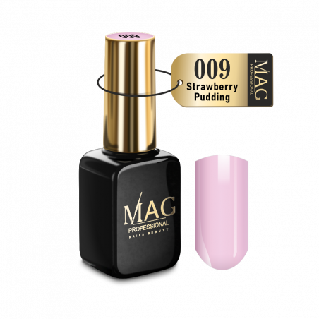 Купить эмалевый гель-лак для маникюра 009 Strawberry Pudding MAG Color