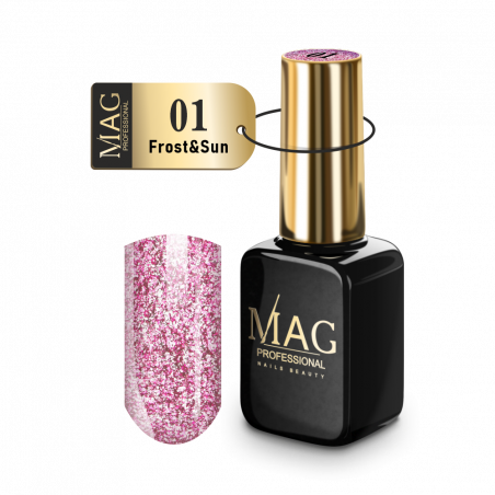 Купить гель-лак для маникюра 01 Frost&Sun MAG Platinum