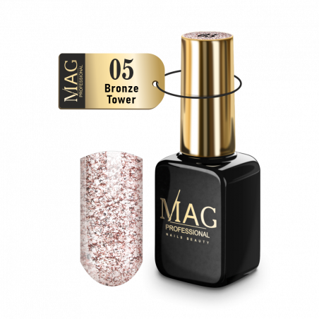 Купить гель-лак для маникюра 05 Bronze Tower MAG Platinum