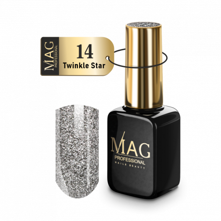 Купить гель-лак для маникюра 14 Twinkle Star MAG Platinum
