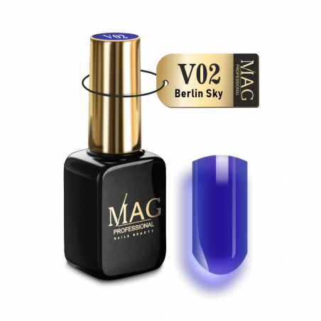 Купить витражный гель-лак для маникюра V02 Berlin Sky MAG VETRO