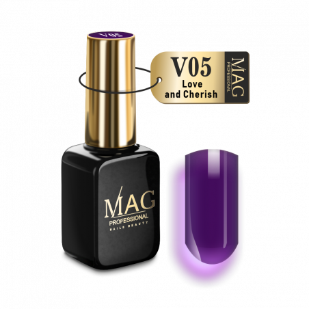 Купить витражный гель-лак для маникюра V05 Love and Cherish MAG VETRO