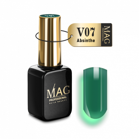 Купить витражный гель-лак для маникюра V07 Absinthe MAG VETRO