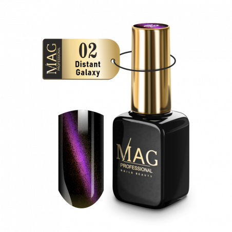 Купить гель-лак для ногтей с эффектом кошачий глаз 02 Distant Galaxy MAG Cat's Eye
