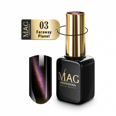 Купить гель-лак для ногтей с эффектом кошачий глаз 03 Faraway Planet MAG Cat's Eye