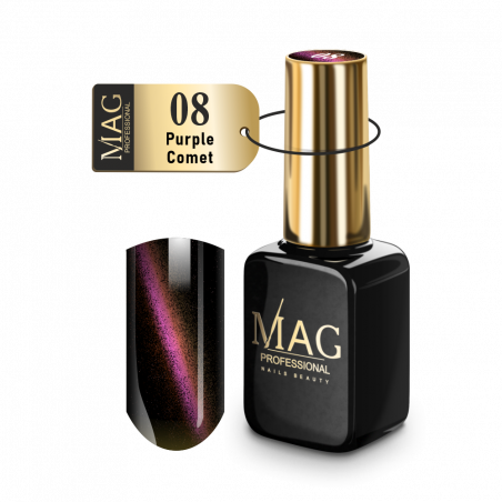 Купить гель-лак для ногтей с эффектом кошачий глаз 08 Purple Comet MAG Cat's Eye