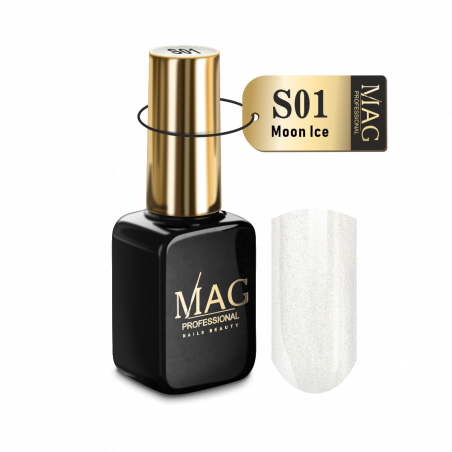 Купить гель-лак для маникюра с шиммером S01 Moon Ice MAG Shimmer
