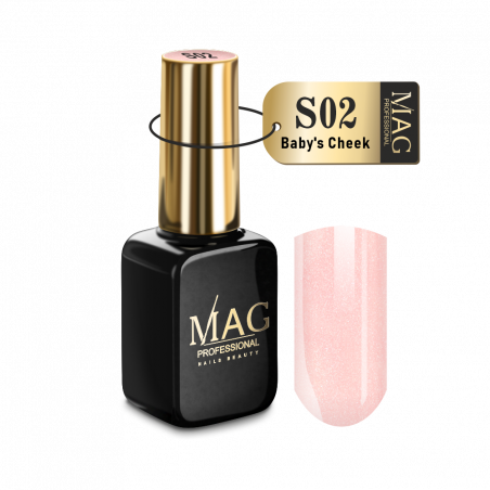 Купить гель-лак для маникюра с шиммером S02 Baby's Cheek MAG Shimmer