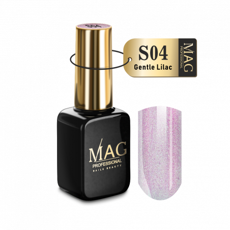 Купить гель-лак для маникюра с шиммером S04 Gentle Lilac MAG Shimmer