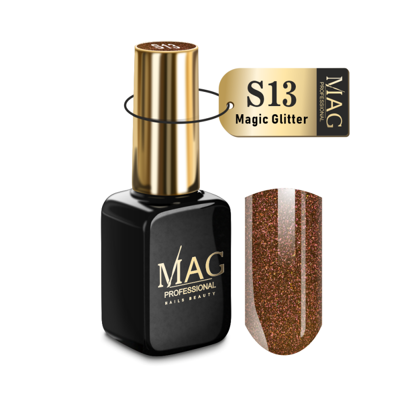 Гель-лак для ногтей с шиммером S13 Magic Glitter Shimmer