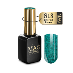 Гель-лак для ногтей с шиммером S18 Emerald Gleam Shimmer