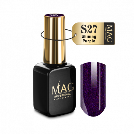 Купить гель-лак для маникюра с шиммером S27 Shining Purple MAG Shimmer