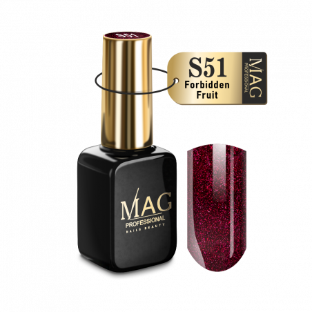 Купить гель-лак для маникюра с шиммером S51 Forbidden Fruit MAG Shimmer