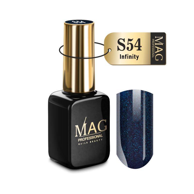 Гель-лак для ногтей с шиммером S54 Infinity Shimmer