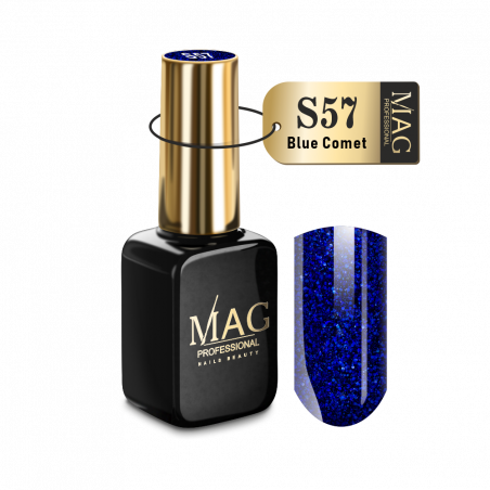 Купить гель-лак для маникюра с шиммером S57 Blue Comet MAG Shimmer