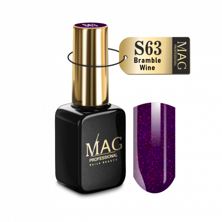 Купить гель-лак для маникюра с шиммером S63 Bramble Wine MAG Shimmer