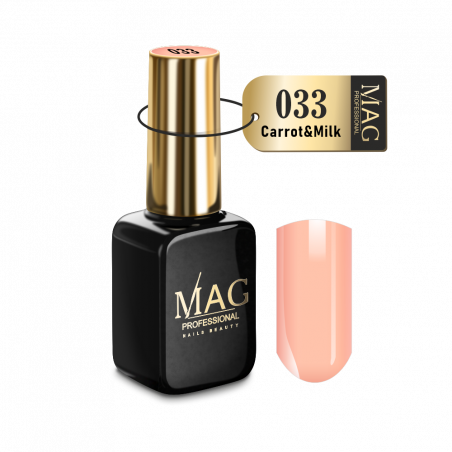 Купить эмалевый гель-лак для маникюра 033 Carrot&Milk MAG Color