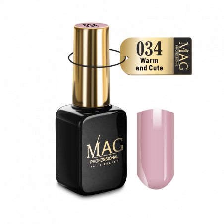 Купить эмалевый гель-лак для маникюра 034 Warm and Cute MAG Color