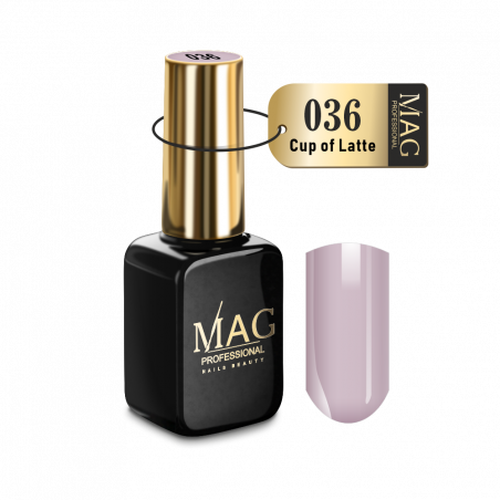 Купить эмалевый гель-лак для маникюра 036 Cup of Latte MAG Color